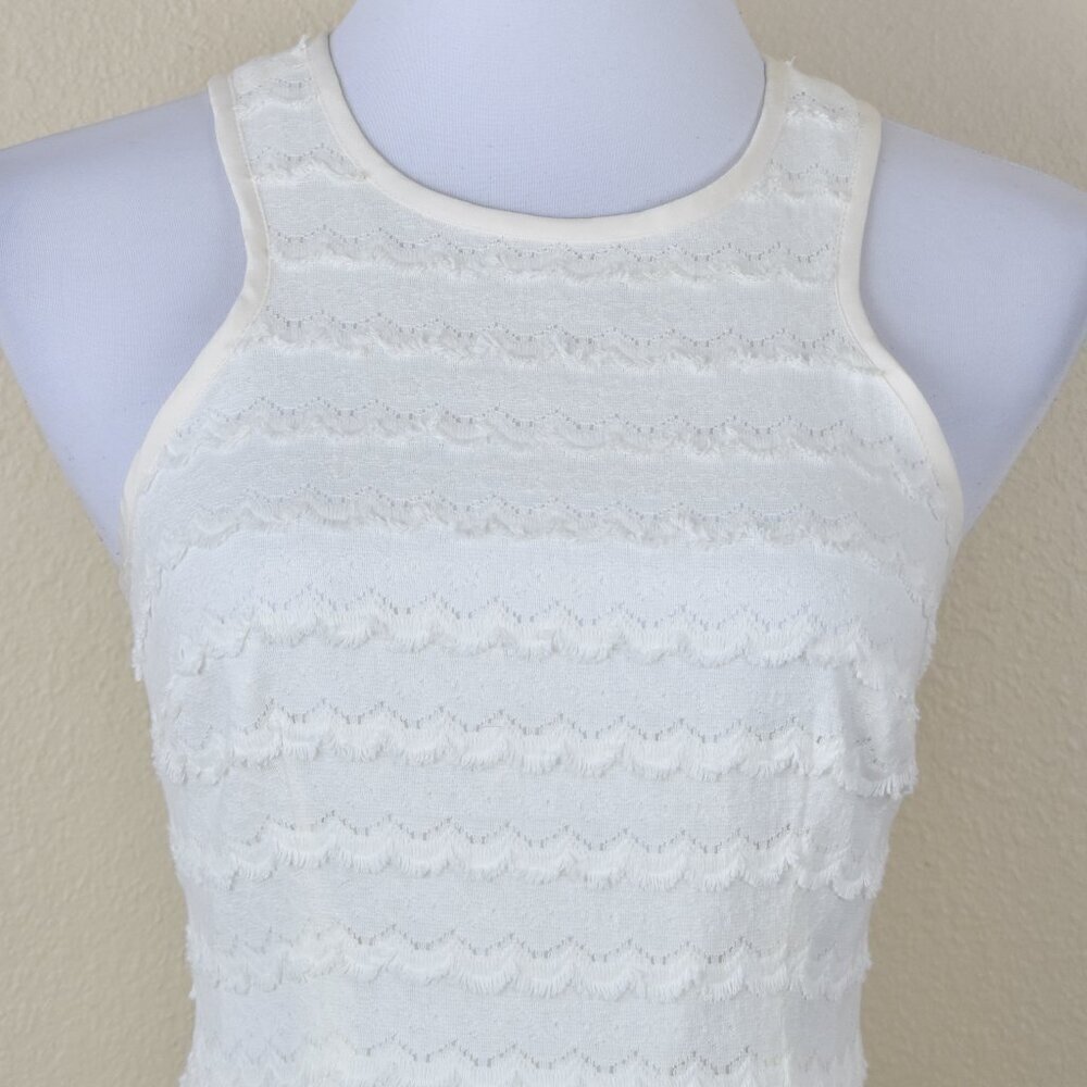 Trina Turk April Eyelash Fringe Trim Fit and Flare Dress - 2 - Picture 3 of 10